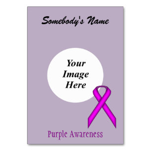 Lila Standard-Multifunktionsvorlage von Kenneth Yo Tischnummer