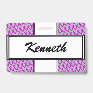 Lila Standard-Schleife von Kenneth Yoncich Ausweis