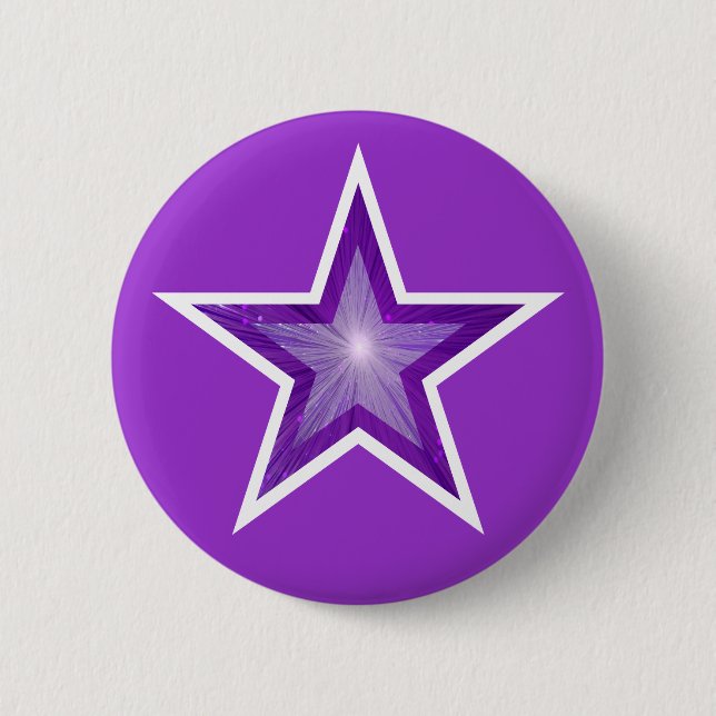 Lila Star-Button lila Button (Vorderseite)
