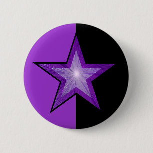 Lila Star-Button lila schwarz Button