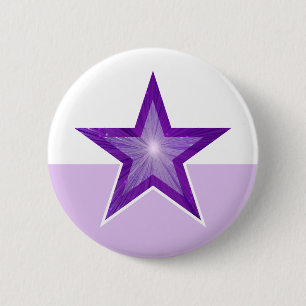 Lila Star-Button weiß blass lila Button