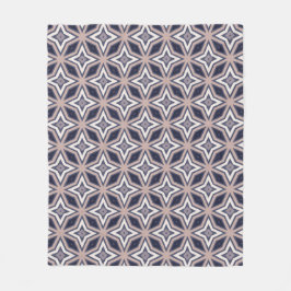 Lila Star Cross Geometrie Nahost Muster Fleecedecke