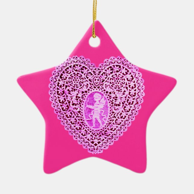 LILA Star Keramikornament (Vorne)