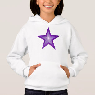Lila-Star-Kinderhoodie Hoodie