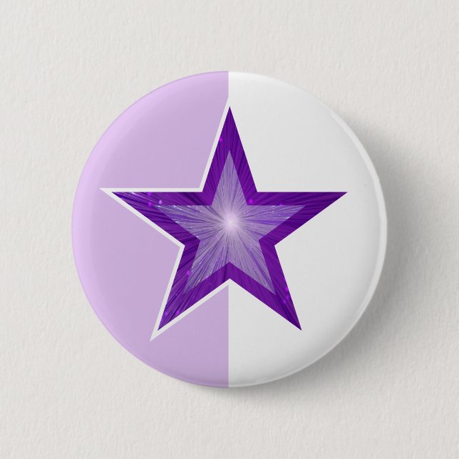 Lila Star-Knopf verblassend lila Button (Vorderseite)