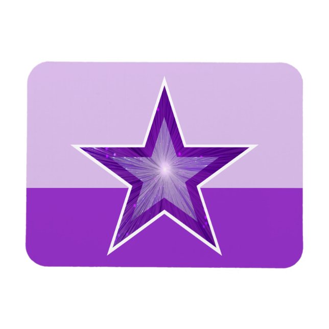 Lila-Star-Magnet lila Magnet (Horizontal)