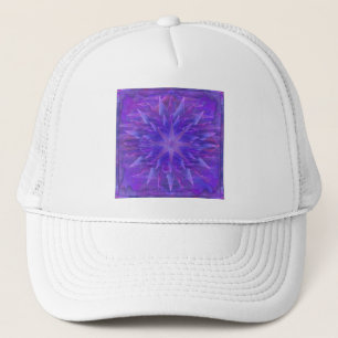 Lila Star Mandala Truckerkappe
