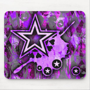 Lila Star Mousepad