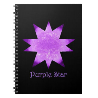 Lila-Star-Notebook Notizblock