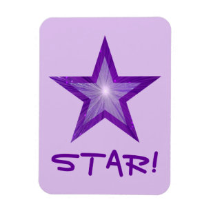 Lila Star "STAR"-Magnet lila Magnet