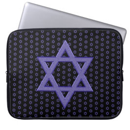 Lila Star von David Seamless Laptopschutzhülle