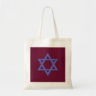 Lila Star von David Seamless Tragetasche