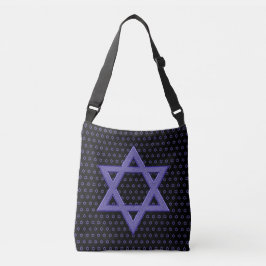 Lila Star von David Seamless Tragetaschen Mit Langen Trägern