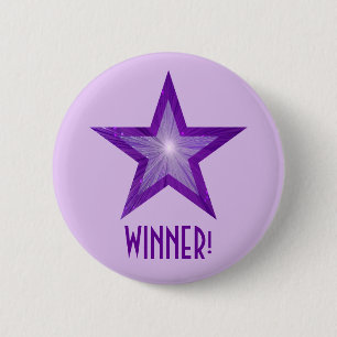 Lila Star 'WINNER' Button blass lila!