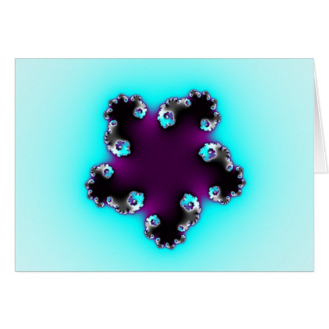 Lila Starfish-Karte (Vorderseite (Horizontal))