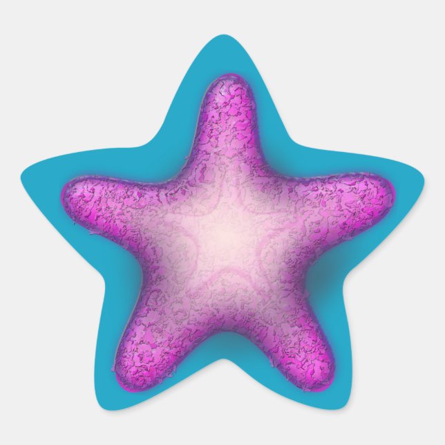 Lila Starfish Stickers (Vorderseite)