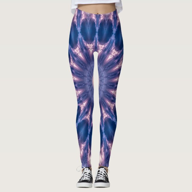 Lila Stärke Leggings (Vorderseite)