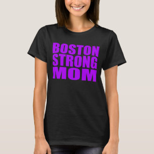 Lila starkes Mama-NeonShirt Bostons T-Shirt