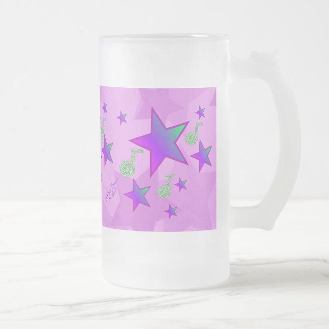 Lila Starlight Lullaby Mattglas Bierglas (Rechts)