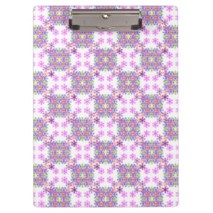 LILA STARS PATTERN KLEMMBRETT