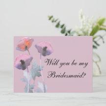 Lila staubige Rose Mohn werden Bridesmaid Vorschla