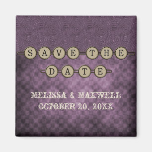 Lila Steampunk-Tasten Magnet zum Speichern des Dat