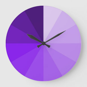 lila Steigung ombre moderne und künstlerische Große Wanduhr