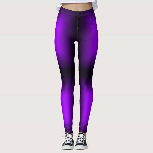 Lila Steigungs-Leggings Leggings (Vorderseite)