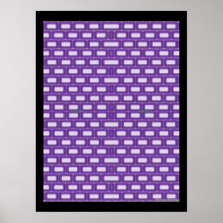 Lila Steine Kreuz   Poster