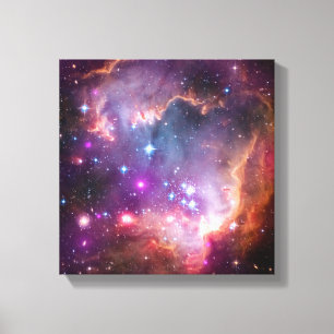 Lila Stern-Galaxie-Raum-Astronomie Leinwanddruck