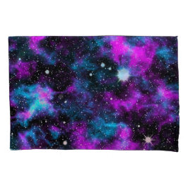 Lila Sterne der Blauen Galaxie Kissenbezug