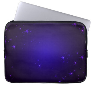 Lila Sterne Laptopschutzhülle
