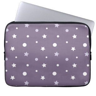 Lila Sterne Laptopschutzhülle