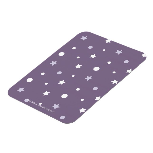 Lila Sterne Magnet (Linke Seite)