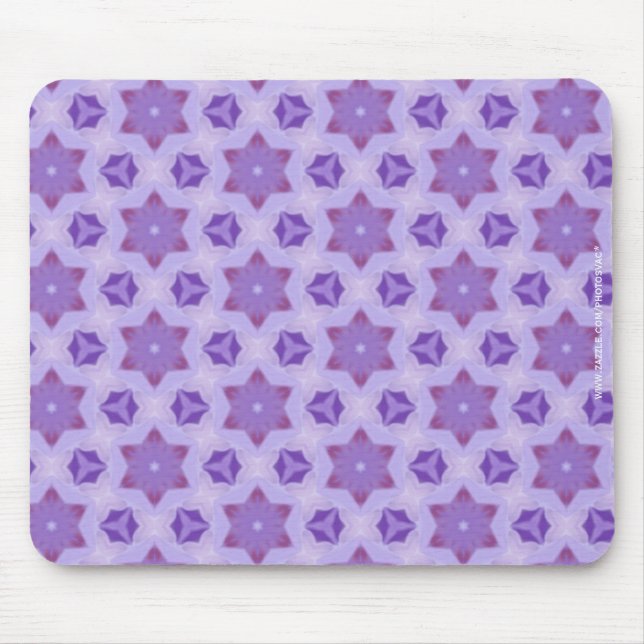 Lila Sterne Mousepad (Vorne)