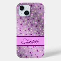 lila, sterne, personalize + case, case, case
