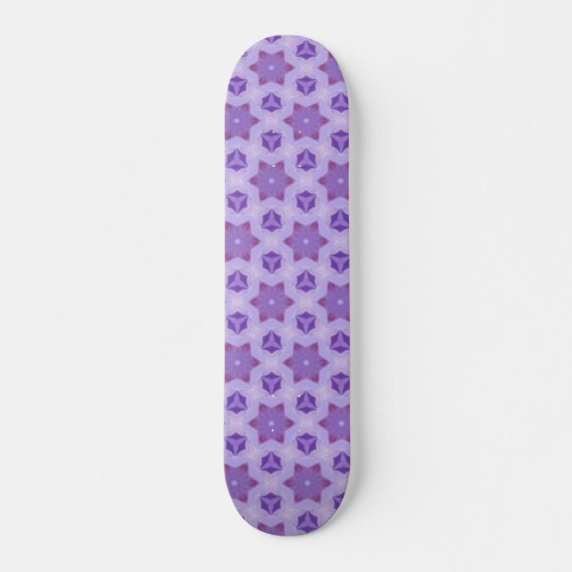 Lila Sterne Skateboard (Vorne)