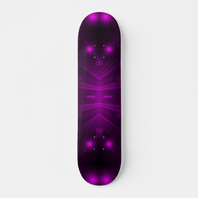 lila Sterne Skateboard (Vorne)