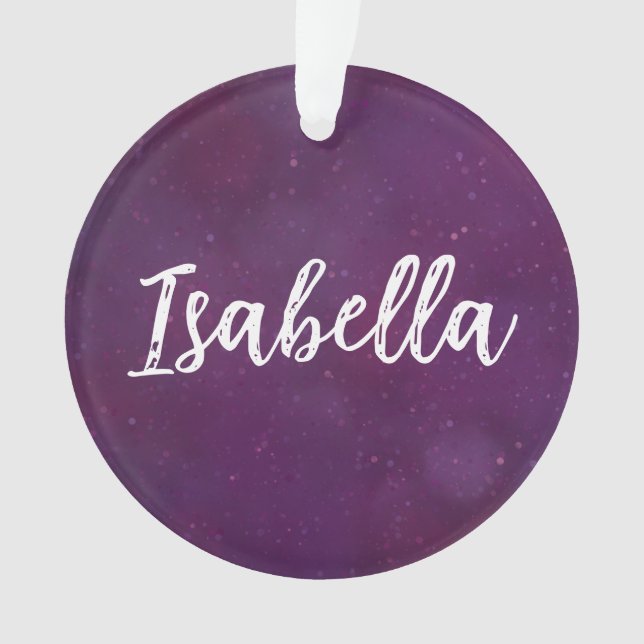 Lila Sternenhimmel Ornament (Vorderseite)