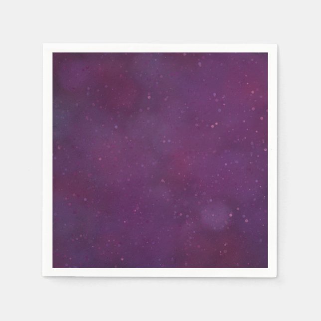Lila Sternenhimmel Serviette (Vorderseite)