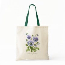 Lila Stiefmütterchen Botanische Kunst