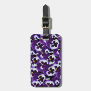 Lila_Stiefmütterchen_Bouquet,_ Gepäckanhänger