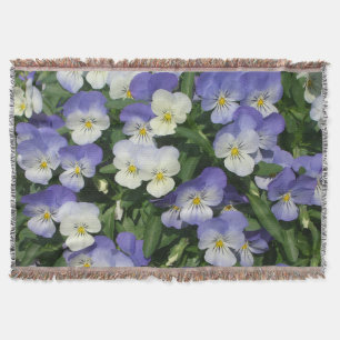 Lila Stiefmütterchen Garten Blumen Decke