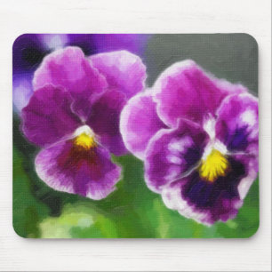 Lila Stiefmütterchen Mousepad