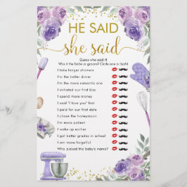 Lila Stock die Küche sagte er sagte sie