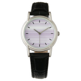 Lila Streifen Armbanduhr