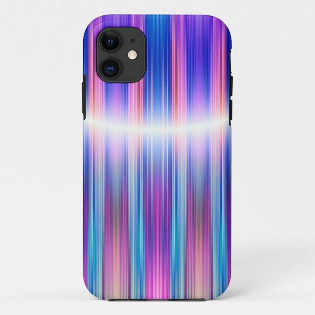 Lila Streifen Case-Mate iPhone Hülle (Rückseite)