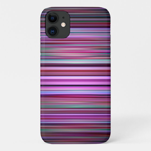 Lila Streifen Case-Mate iPhone Hülle (Rückseite)