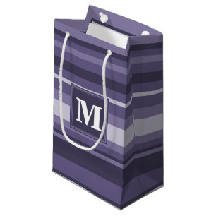 Lila Streifen für Monogramm-Härte Kleine Geschenktüte