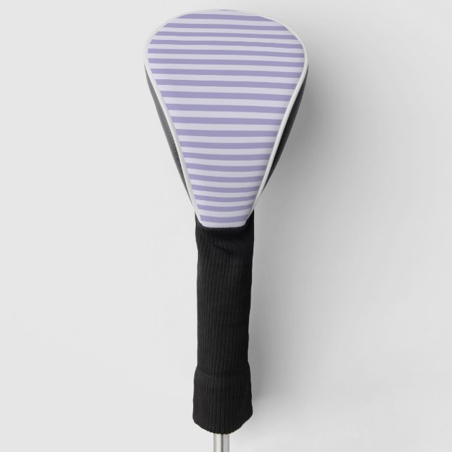 Lila Streifen Golf Headcover (Vorderseite)